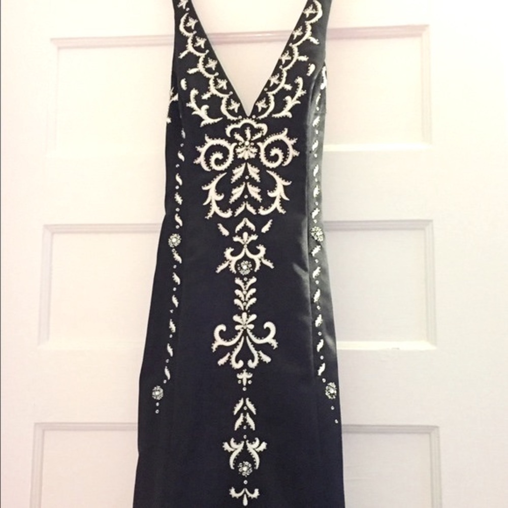 REDUCED! NWT black embellished gown-Morgan & Co.